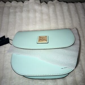 Dooney & Bourke Light Blue Crossbody Bag Beacon Saddle Crossbody